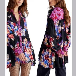 Free people Brunch A Bunch Tunic Shirt new medium